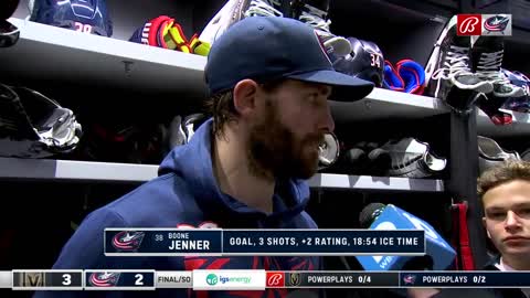 Boone Jenner talks effort vs. results