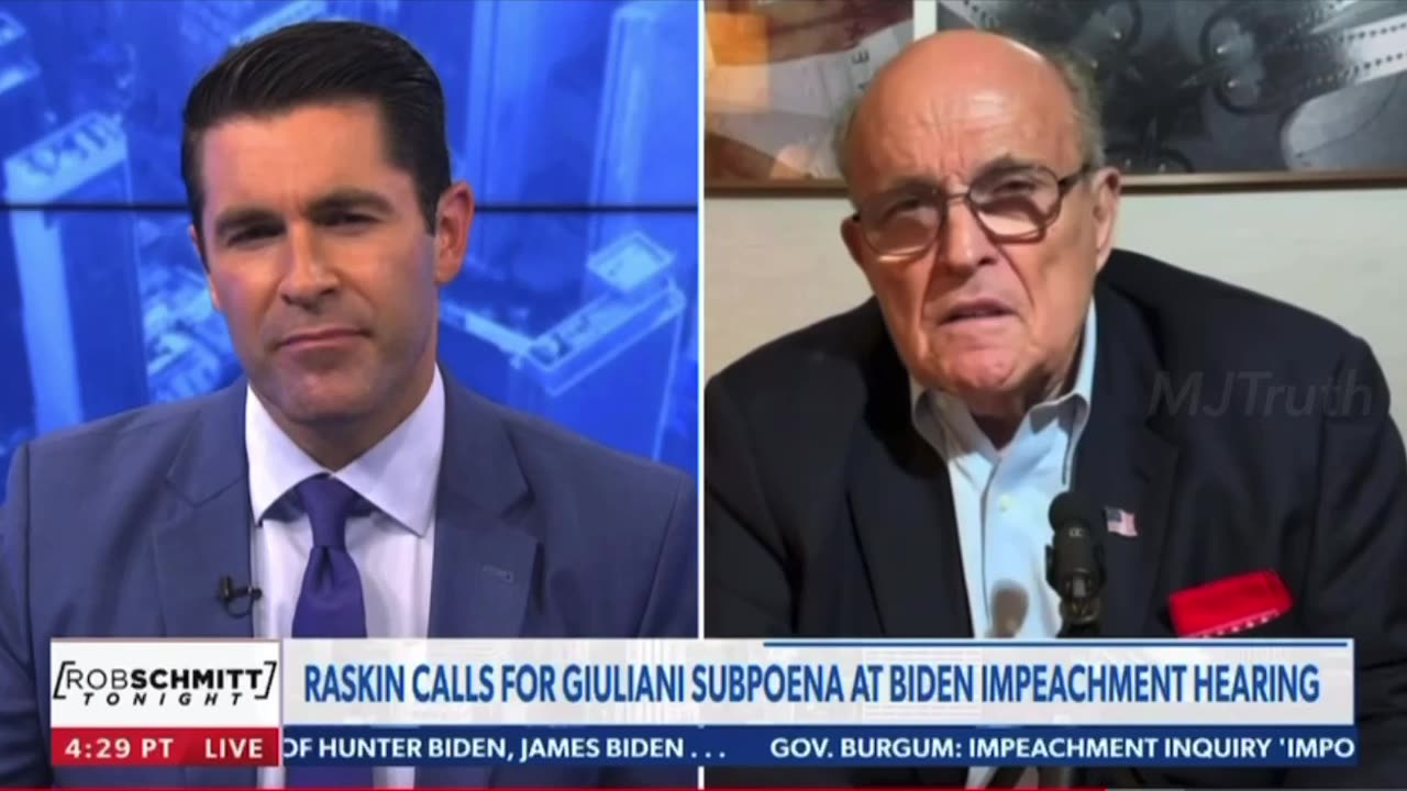 Rudy could testify against Joe Biden for WEEKS