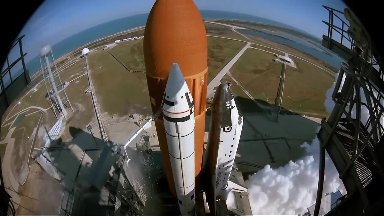 STS-51C Launch IMAX Camera Footage HD