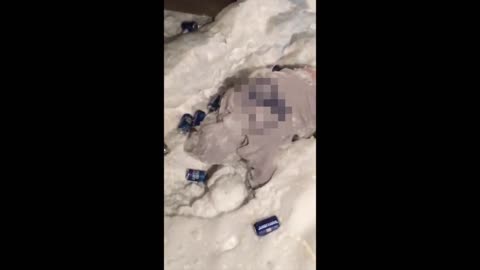 Jump deck onto beer cans and snow