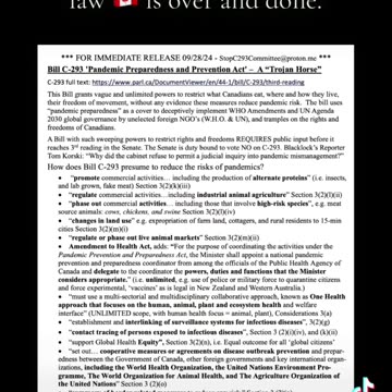 Bill C293 has passed thru the HOC and sits with the Senate