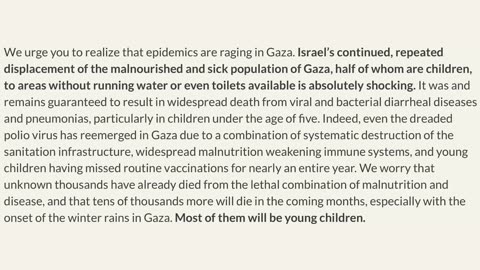 Noah Samsen: The Gaza Healthcare Letters - 5 Oct 2024