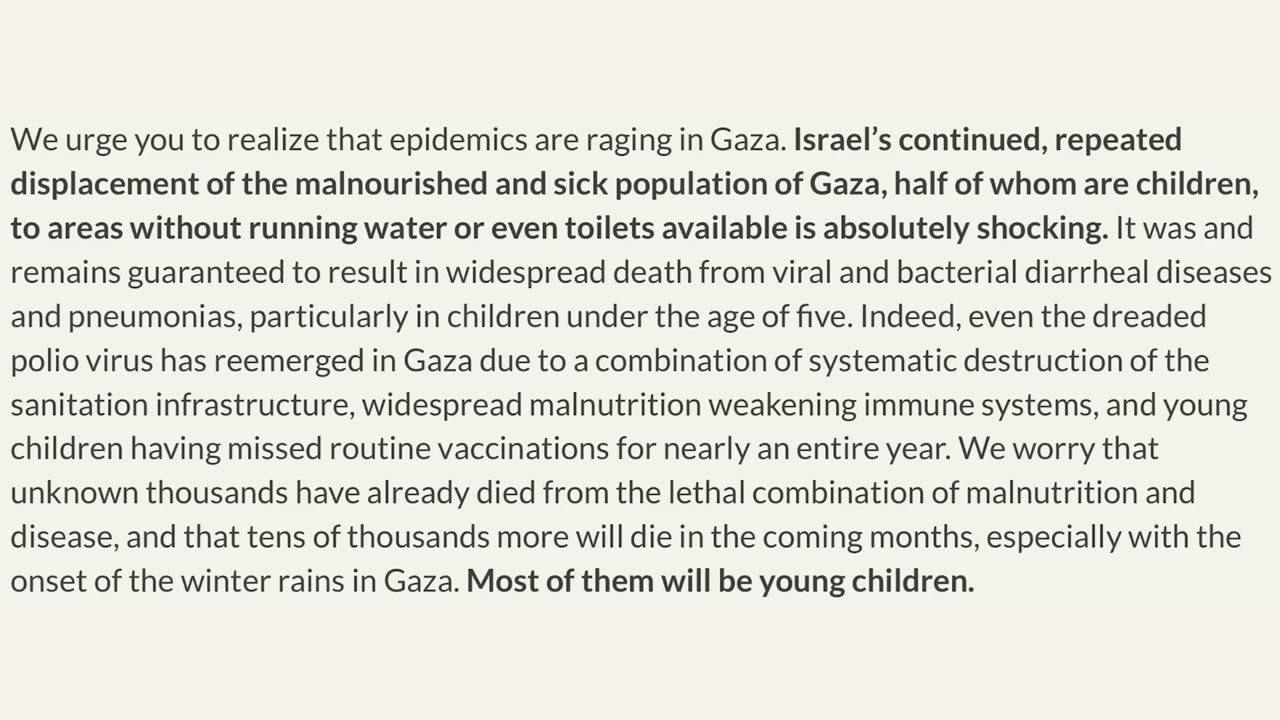 Noah Samsen: The Gaza Healthcare Letters - 5 Oct 2024