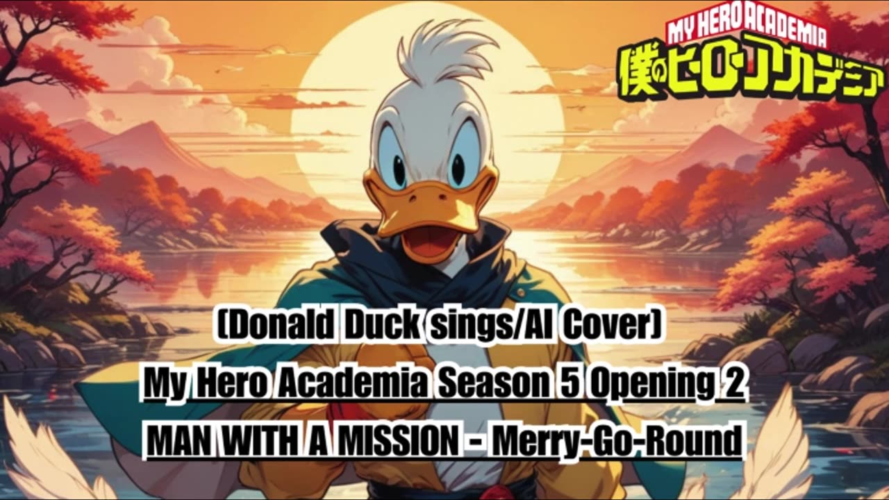 [Donald Duck sings/AI Cover] My Hero Academia S 5 Opening 2 | MAN WITH A MISSION - MerryGoRound