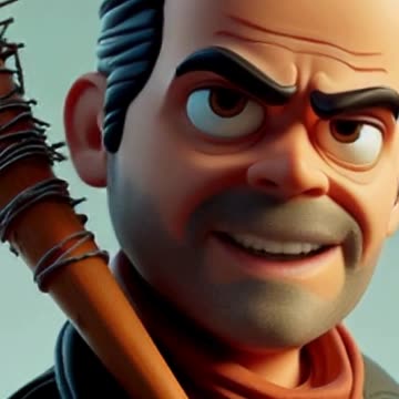 Pixar Style Negan The Walking Dead