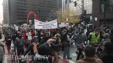 Jesse Jackson Leads Protest Against Rittenhouse Verdict in Chicago