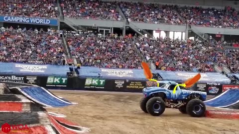 Crazy Monster Truck Freestyle Moments | Monster Jam highlights 2020 | Woa Doodles Funny Videos