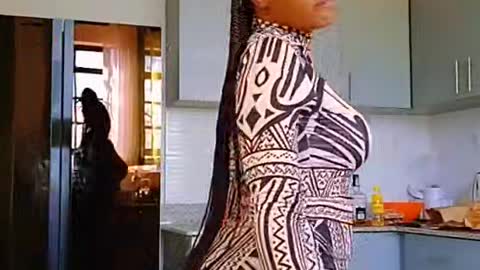 Sexy hot Africa girl with big boom curvy