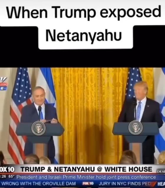 President Trump Calls Out Zionist Psychopath Nethanyahu