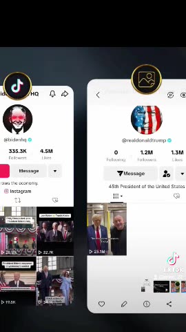 president Trump gained over 1 million followers on tiktok.