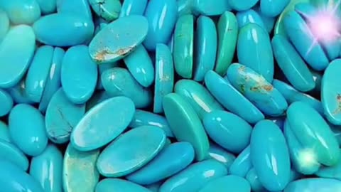 20250211-01 Natural turquoise colorful cabochon oval shape size 6*12mm DIY gemstone many using