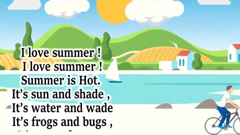 🍍🌈😋🍓🌼Poem on summer seasons in english | Summer poem | I love summer 🌞☀️🌈😋🍓🌼🌈💗🍍 #summerseason