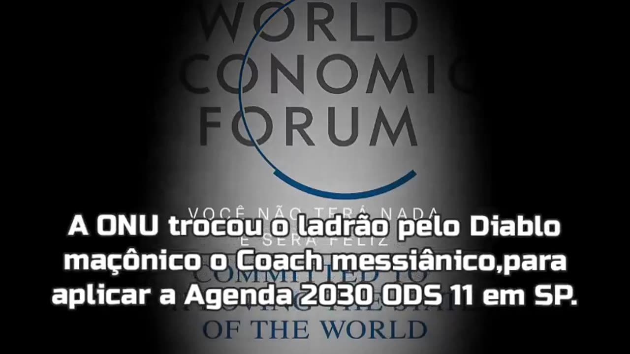 O Coach messiânico quer aplicar a agenda 2030 da ONU terrorista em são Paulo.