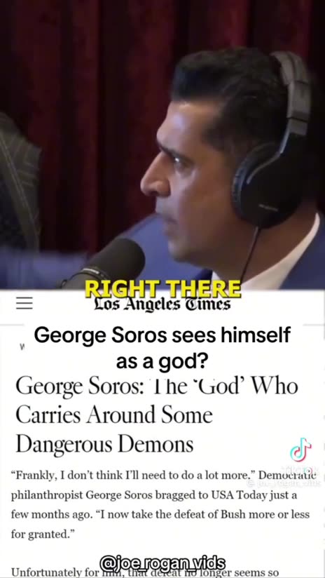 Soros sees himself as a god