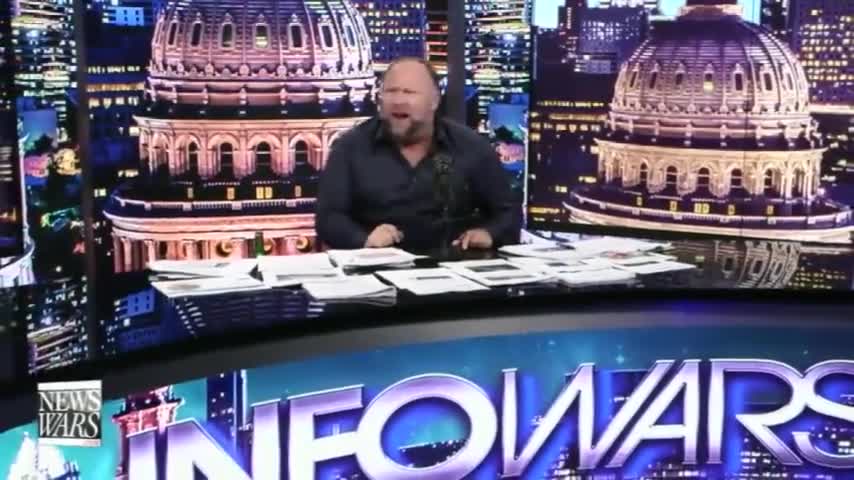 Alex Jones Trolls Left, Takes Ivermectin Live On Air