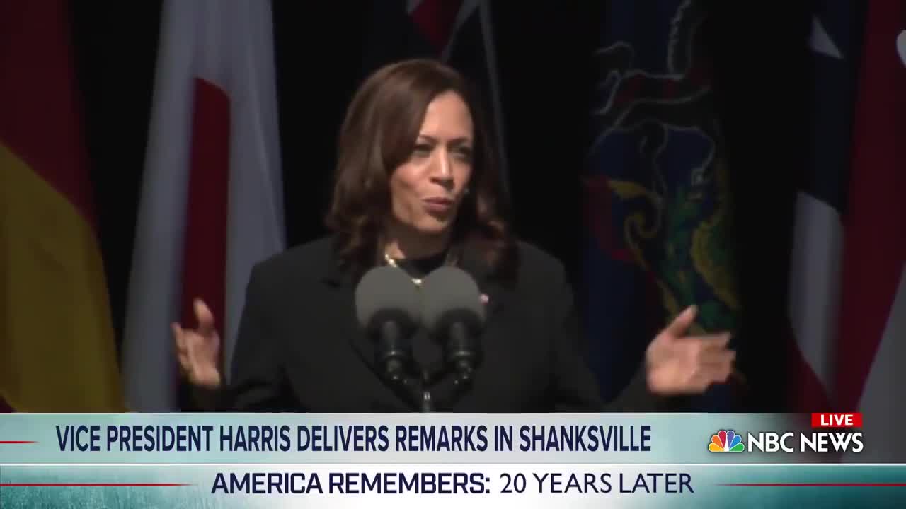 VP Kamala Harris' full speech at the 9/11 memorial ceremony in Shanksville, Pennsylvania