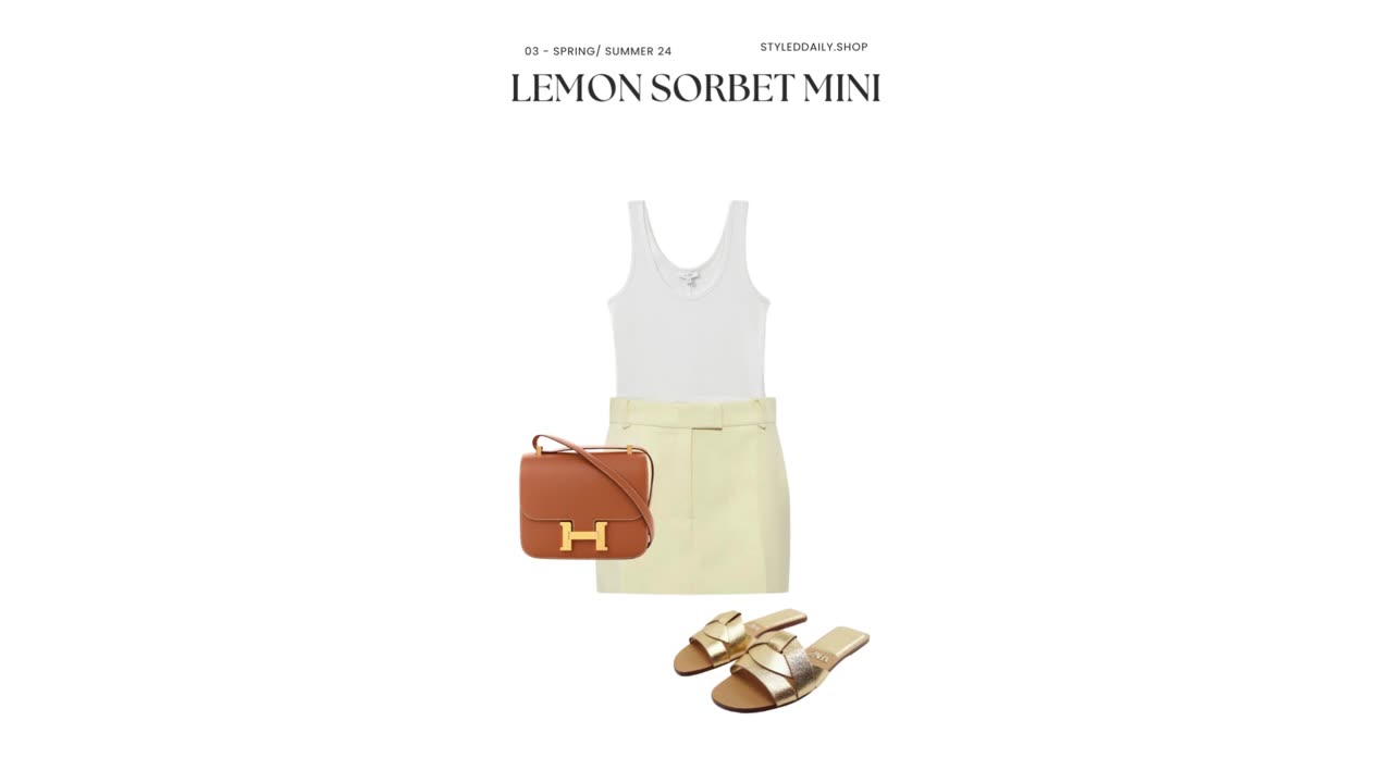 Styling a Soft Lemon Sorbet Skirt | Styled Daily