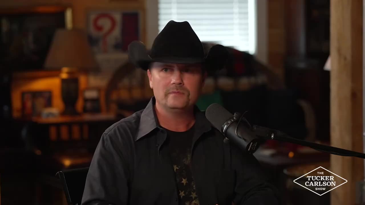 Tucker Carlson talks to John Rich says he channeled the entire thing from God.