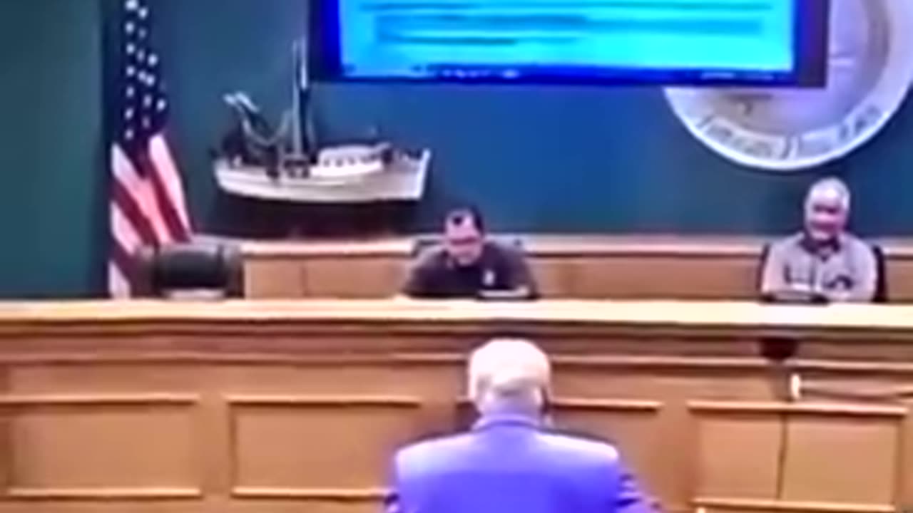 He said "Stop talkin or you will be arrested, just sue me" So he did.