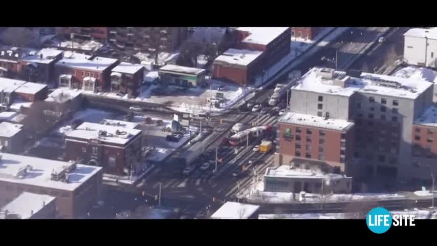 🇨🇦 EXCLUSIVE_ LifeSite's helicopter coverage of the trucker protest in downtown Ottawa