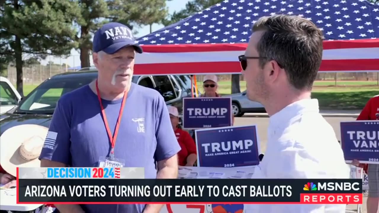 MSNBC Cannot Find A Single Vocal VP Harris Voter At Arizona Early Voting Center