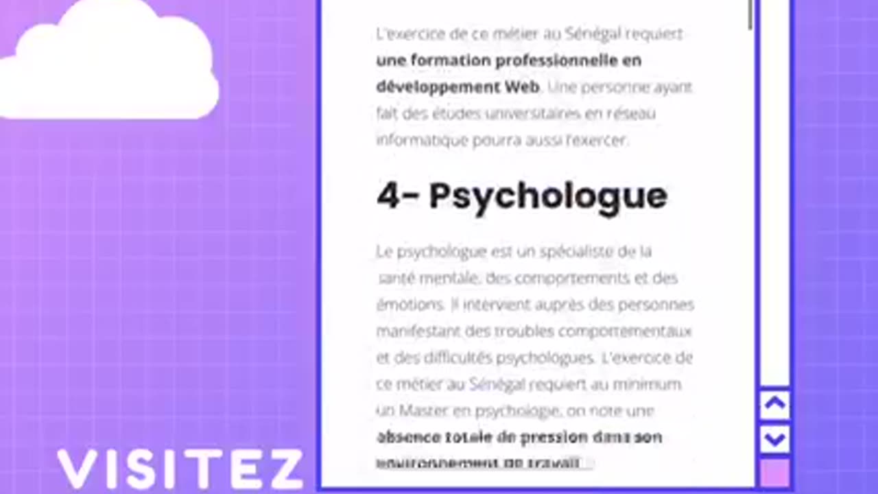 Liste des professions au Sénégal | Xamxam-academie.com