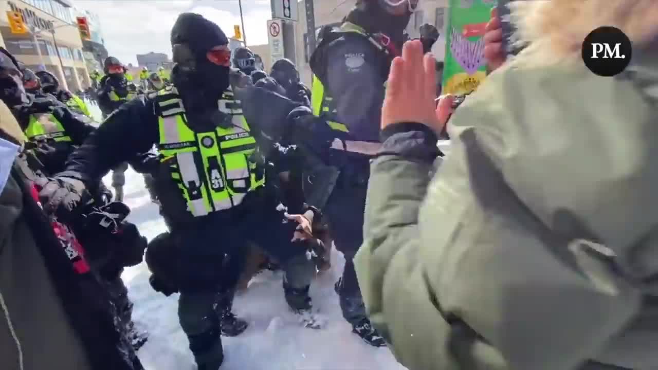 POLICE ASSAULT CANADIANS