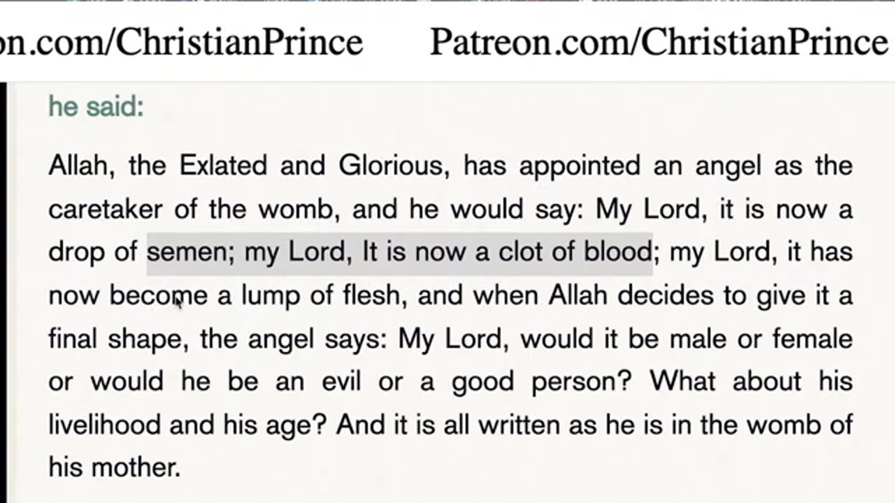 Christian prince He is an decent muslim