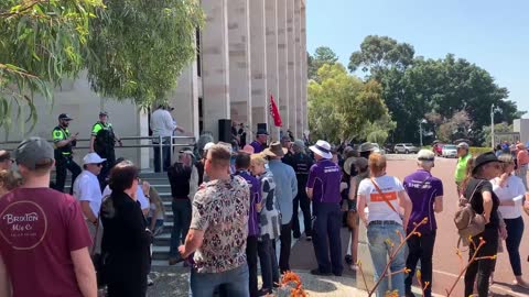 Kill the covid emergency bill protest at WA Parliament House - 1