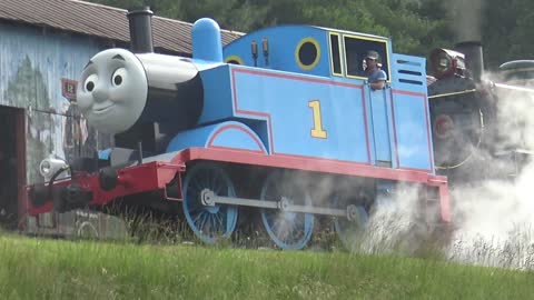 Thomas The Railway Engine Backing Up Around The Mountain