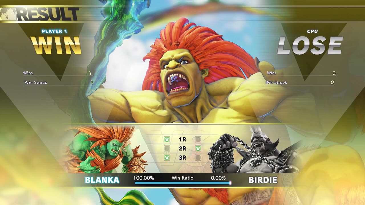 23.Blanka vs Birdie (Hardest AI) - Street Fighter V