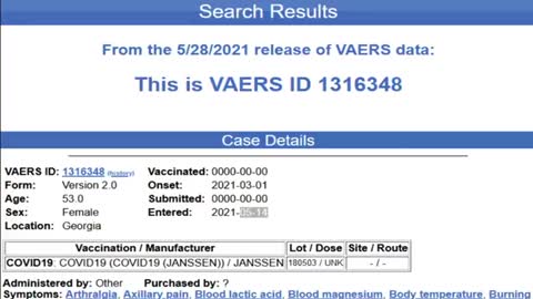 VACCINE GENOCIDE - CDC Removes 150k Deaths From VAERS System