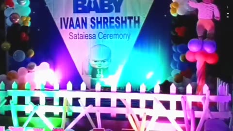 Sataiesa ceremony balloons decoration baby Boss thame