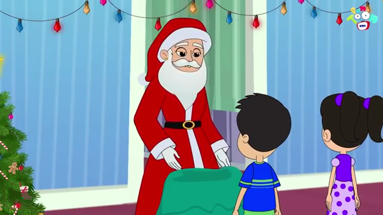 Mummy Santa Clause Merry Christmas animated story 💐 for little kids who don't go to school 🎒