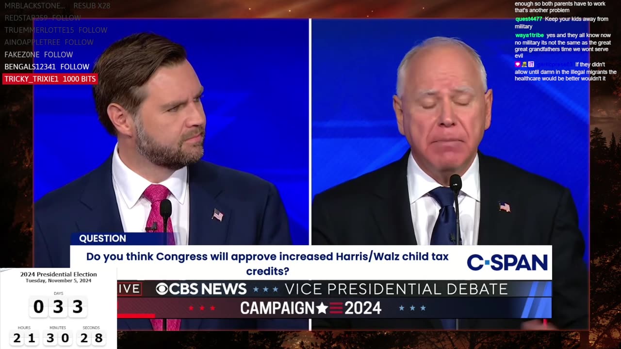 Paid Leave and Childcare - JD Vance Vs Tim Walz Debate | 2024 Vice Presidential Debate