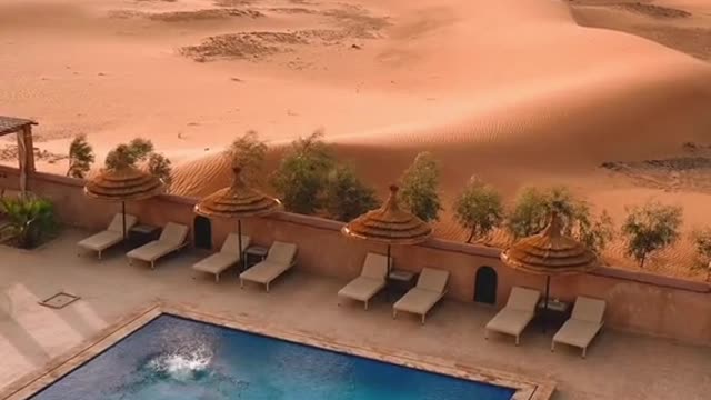 A pond in the desert