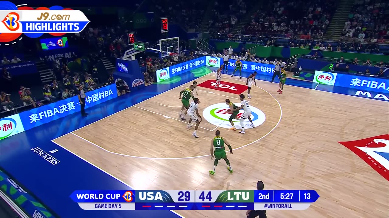 USA 🇺🇸 vs Lithuania 🇱🇹 | J9 Highlights | FIBA Basketball World Cup 2023