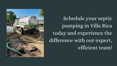 Fast and Efficient Septic Pumping in Villa Rica