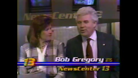 January 11, 1988 - 'NewsCenter 13 Night Break' with Betsy Ross & Bob Gregory