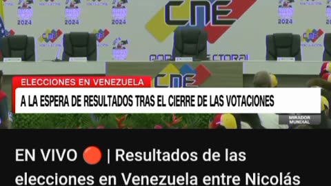 O resultado da FARSA: AO VIVO 🔴- Resultados das eleições na Venezuela entre Nicolás Maduro e Edmundo González