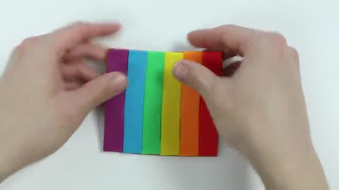 Hao to make day rainbow pilay doh toothpaste
