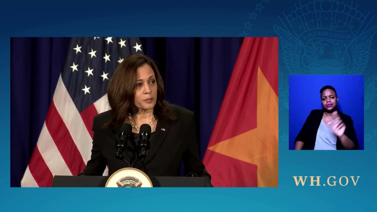 FULL EVENT Kamala Harris takes questions from the press in Vietnam