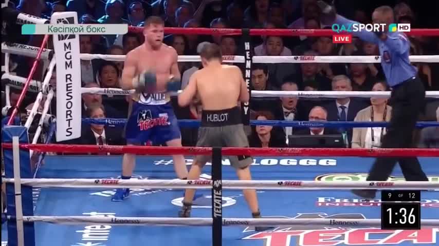 The moment Canelo feared GGG chin. wow amazing fight