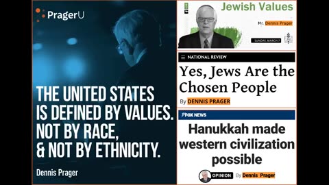 Dennis Prager Demonstrates The Evil Of Judaism: 'Homogeneity Brings Peace. I Am Not For Homogenity'