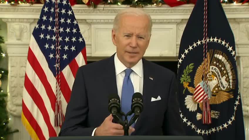 President Biden Gives Speech On Omicron Variant, New Plans For Rapid Testing