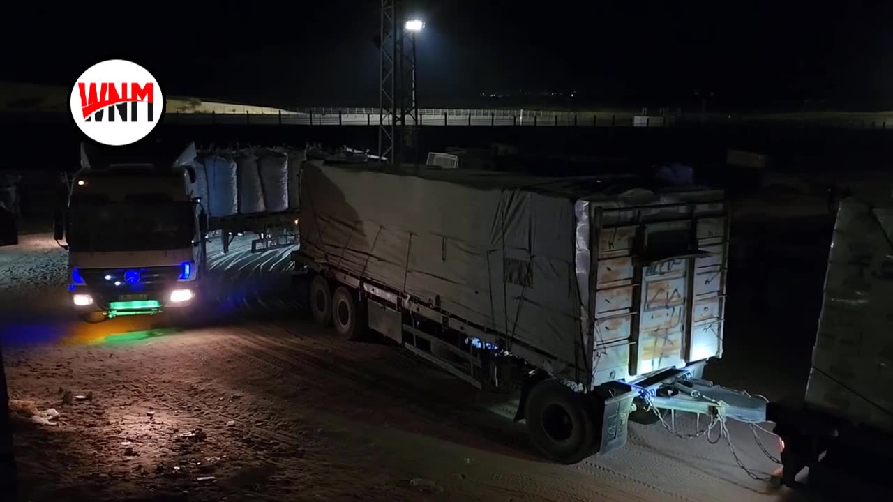 52 trucks carrying aid entered Gaza through Kerem Abu Salim Gate.