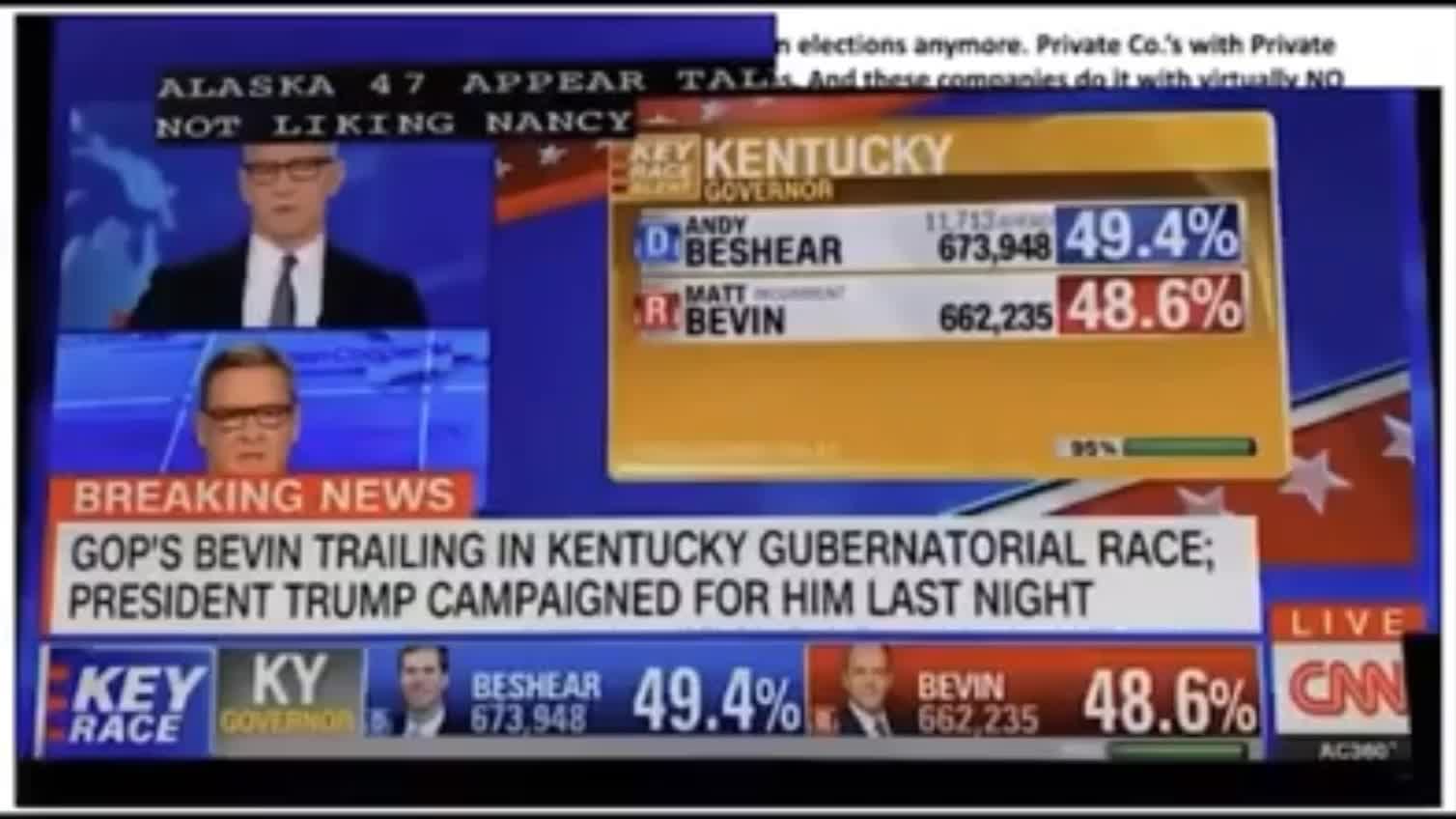 Voting machine vote switching