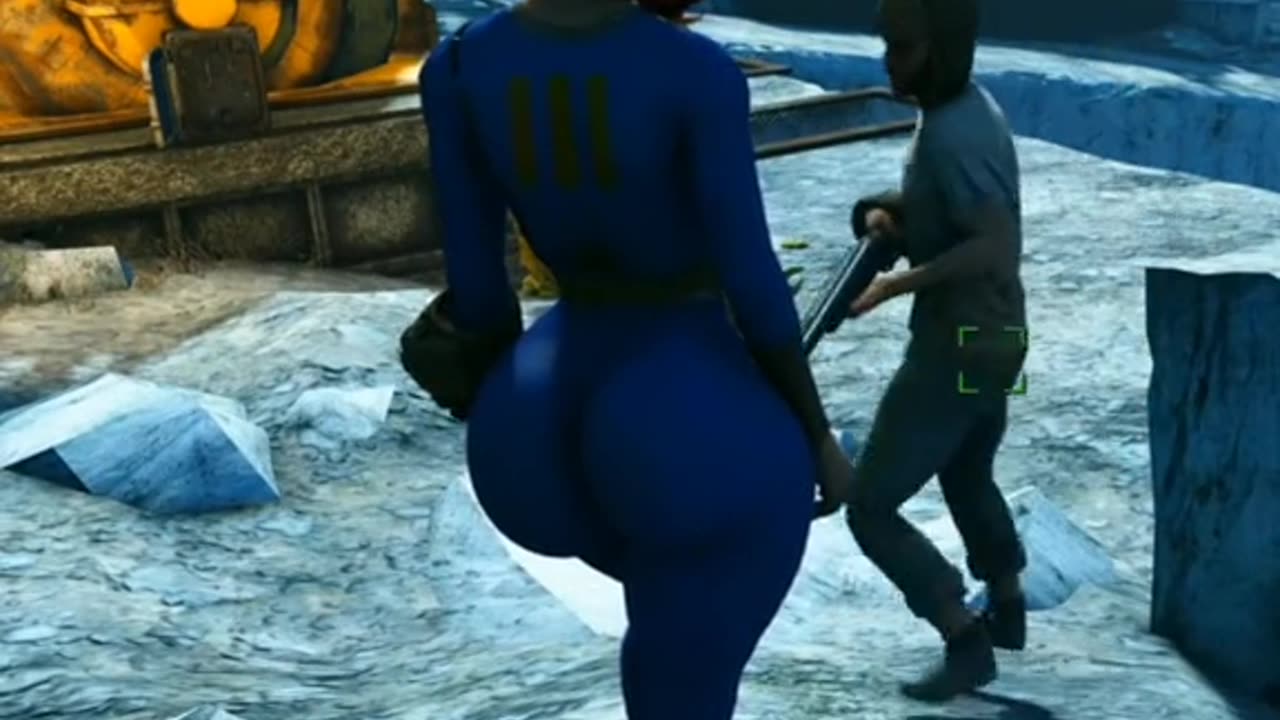 Fallout 4 with big boobs big butt mods