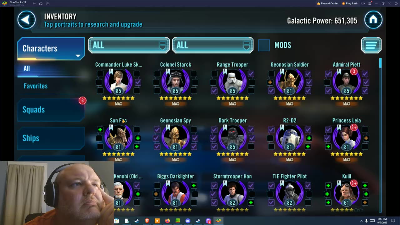 Star Wars Galaxy of Heroes F2P Day 129