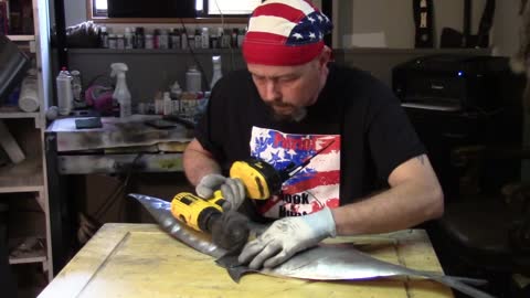 Tarpon Fish Art Building Process